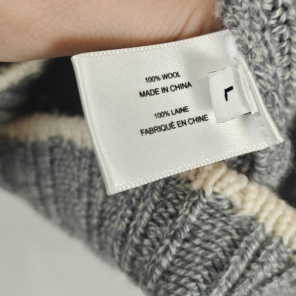 Proenza Schouler White Label Double V Neck Wool Cardigan Sz LG Women's - Picture 14 of 16